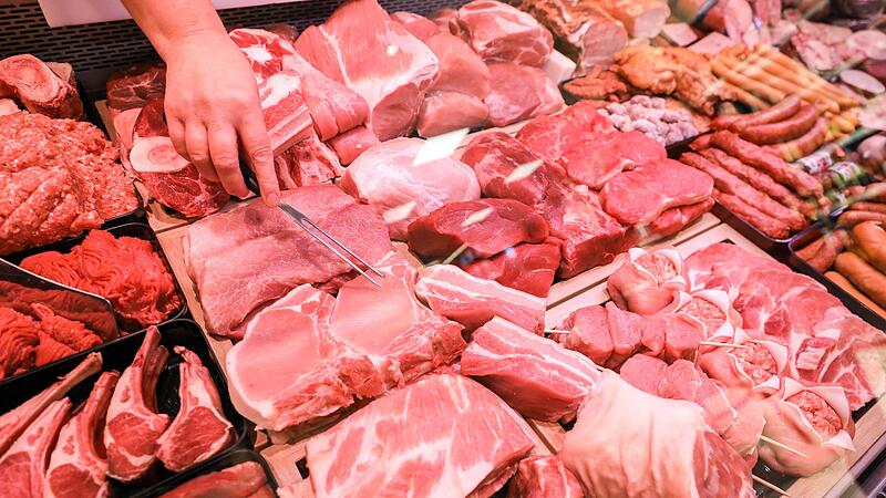 Fleischtheke im Supermarkt Fleischtheke im Supermarkt