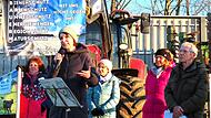 CSU-Bundestagsabgeordnete Emmi Zeulner (mit Mikrophon) versprach bei der Demo zur Nord-Ost-Tangente im Januar, neue Vorschläge zu prüfen.