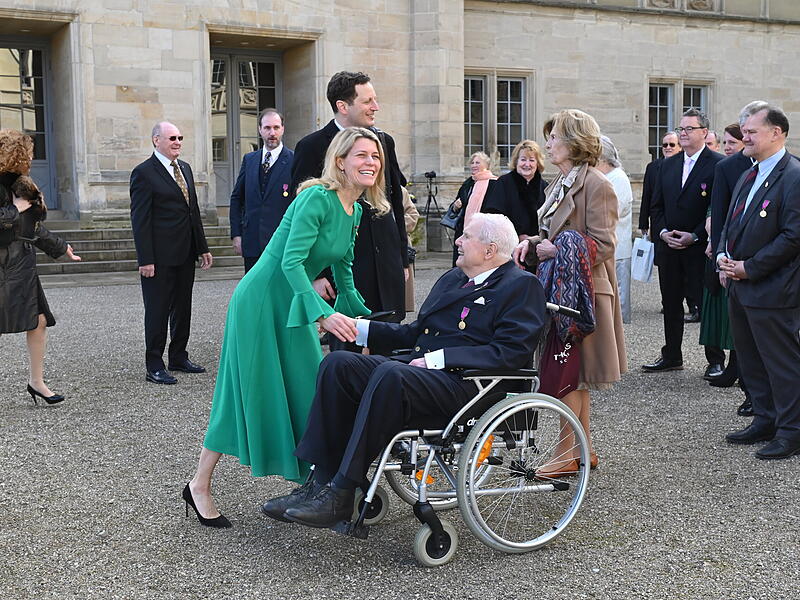 Gro&szlig;er Empfang in Coburg: Mehr als 200 geladene G&auml;ste gratulierten Andreas Prinz von Sachsen-Coburg und Gotha zum 80. Geburtstag.