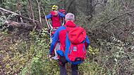 Bergwacht Einsatz Plesten