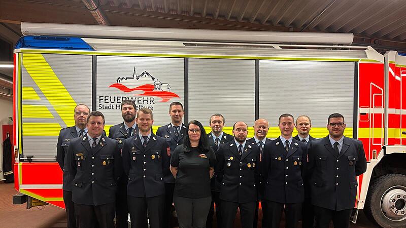 Der neugewählte Vorstand der Feuerwehr Hammelburg.