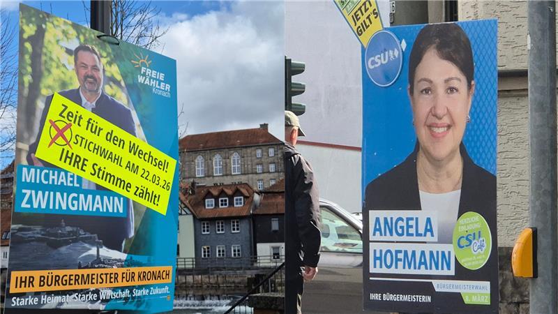 Stichwahl Kronach 2026 Zwingmann Hofmann