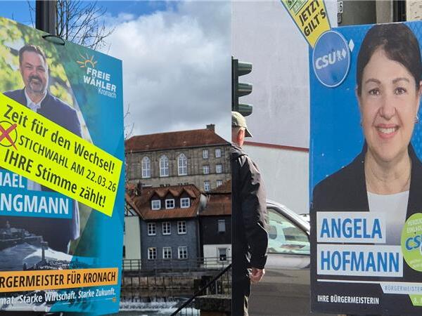 Stichwahl Kronach 2026 Zwingmann Hofmann