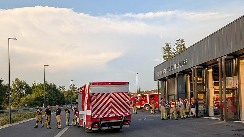 Memmelsdorf kämpft gegen Unwetterfolgen: Nachbarn helfen zusammen Die Feuerwehr koordinierte in Memmelsdorf die Einsätze umliegenden Gegend.