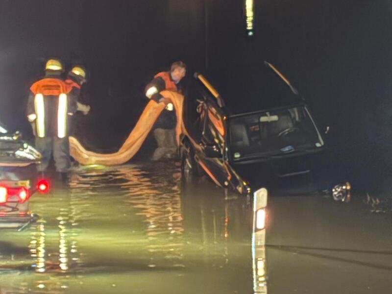 Hochwasser bei Langenstadt