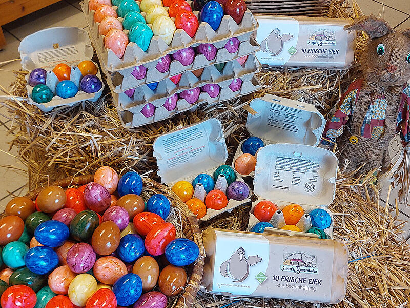 Ostereier bei Singer's BauernladenForchheim & Fr&auml;nkische Schweiz