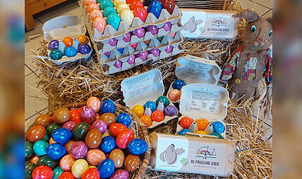 Ostereier bei Singer's BauernladenForchheim & Fr&auml;nkische Schweiz