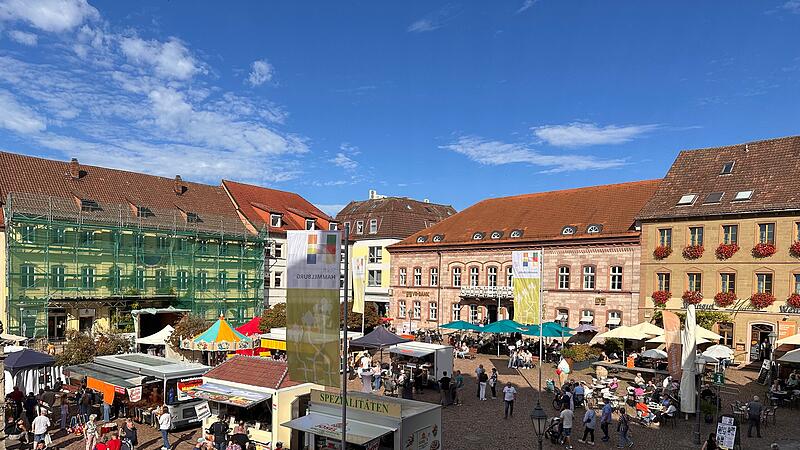 Michaelismarkt in der Innenstadt von Hammelburg