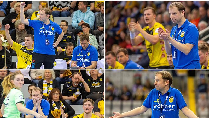 Szenen eines misslungenen Heimspiel-Comebacks: Der Coburger Geschäftsführer und Interimstrainer Jan Gorr jubelt (oben links), lobt (oben rechts), ist ratlos (unten rechts) und entsetzt (unten links). Szenen eines misslungenen Heimspiel-Comebacks: Der Coburger Geschäftsführer und Interimstrainer Jan Gorr jubelt (oben links), lobt (oben rechts), ist ratlos (unten rechts) und entsetzt (unten links).