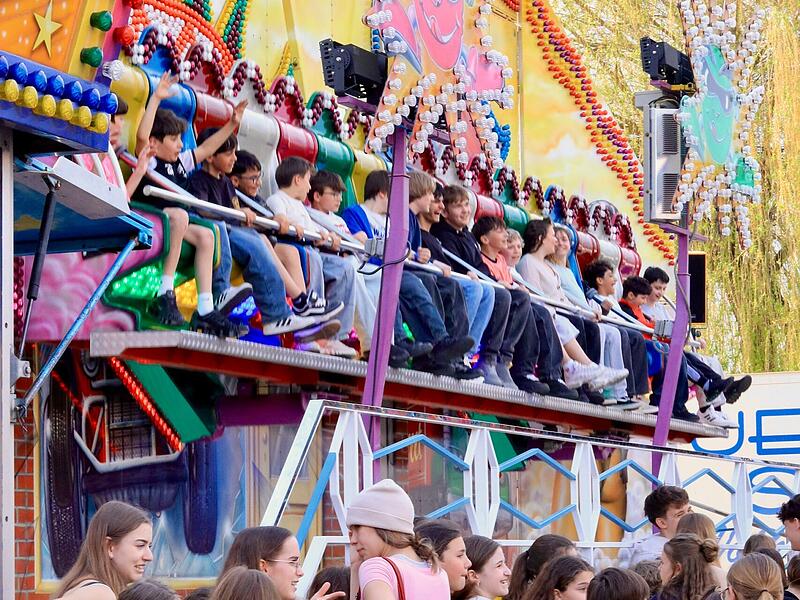 Noch bis Dienstag (21. April) l&auml;uft das Fr&uuml;hlingsfest in Hammelburg am Bleichrasen.