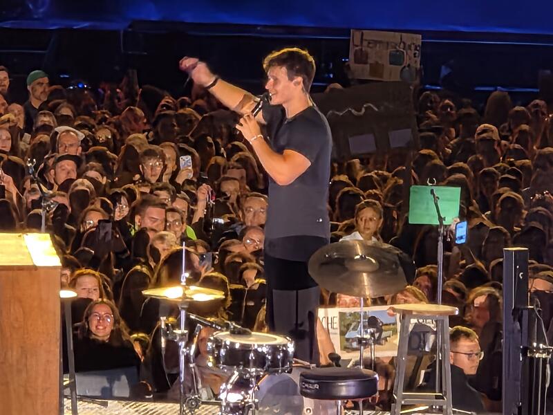 Wincent Weiss beim Open Air in Bad Kissingen