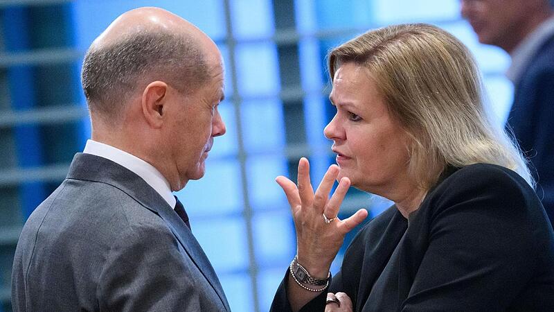 Bundeskanzler Olaf Scholz und Bundesinnenministerin Nancy Faeser: Wie lange h&auml;lt dieses B&uuml;ndnis noch?