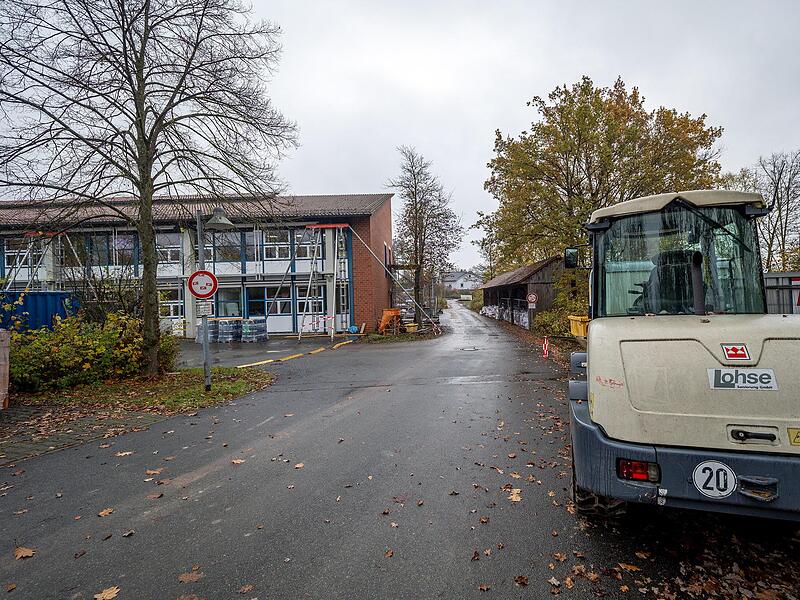 Bauarbeiten werden das Bild an der Berufsschule pr&auml;gen.