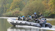 UN-Militärbeobachter werden auch auf dem Wasser ausgebildet.