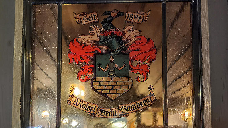 Blick in den Gastraum der Bamberger Brauerei Sternla in der Langen Stra&szlig;e