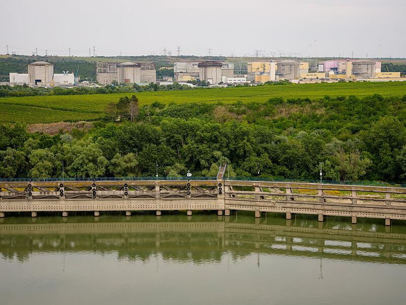 Niedrigwasser der Donau in Rum&auml;nien