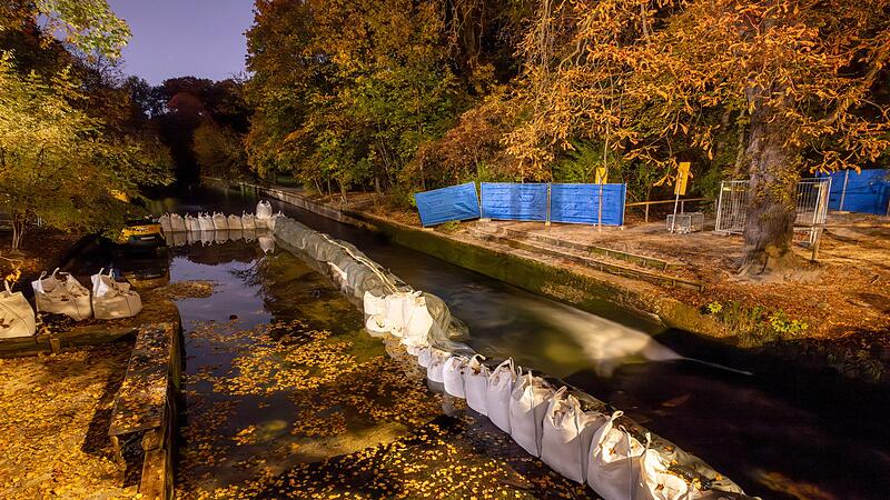 Der Eisbach bei Nacht