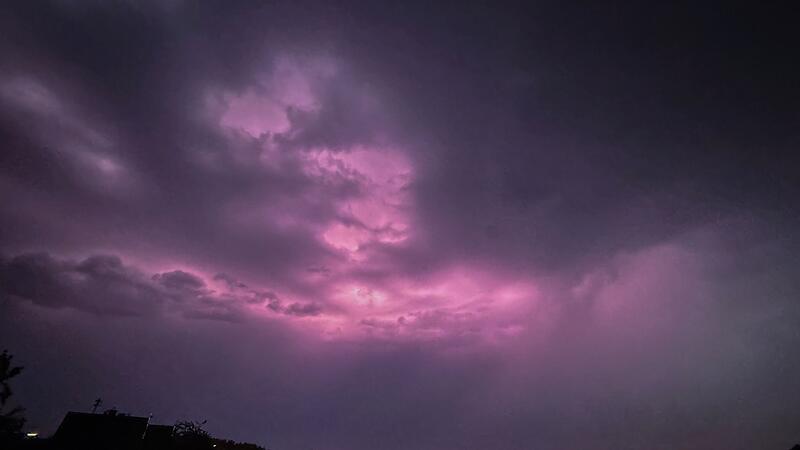 Unwetter &uuml;ber Dillingen an der Donau