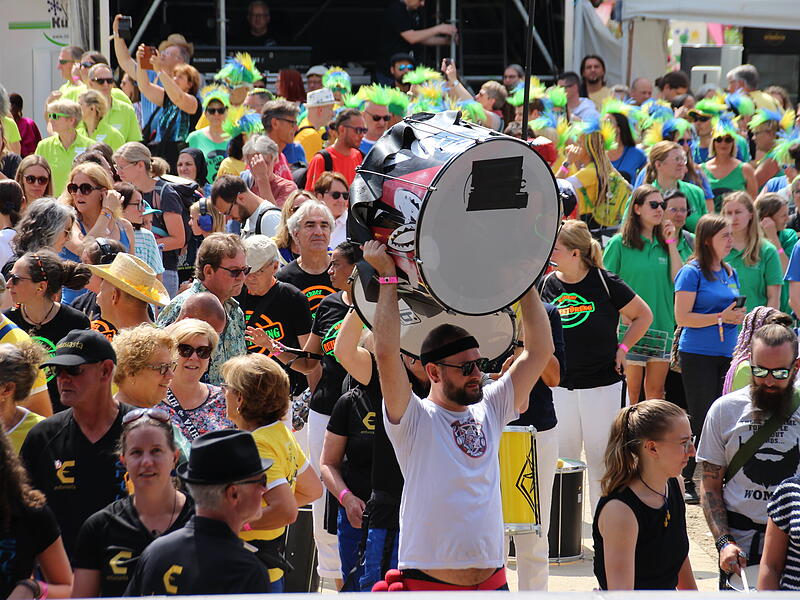Trommeln für den Frieden beim Samba-Festival in Coburg 2025