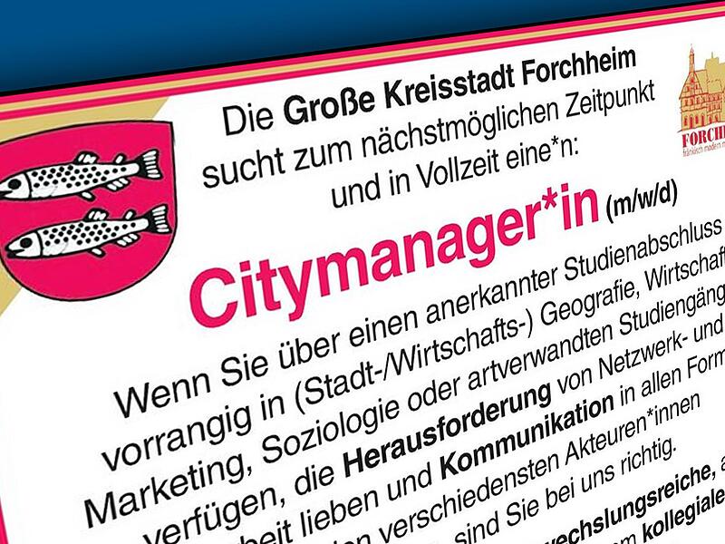 Private Vereinigungen wie der Heimforteil auf einen, das noch immer nicht voll besetzte Citymanagement auf der anderen Seite: Innenstadtentwicklung geht nur gemeinsam.Forchheim & Fr&auml;nkische Schweiz
