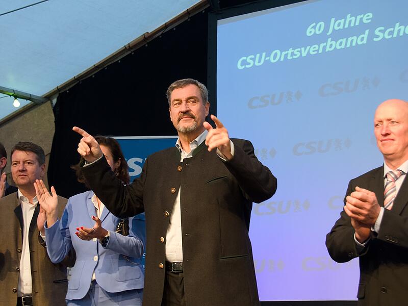 Feier 60 Jahre CSU Schondra mit Ministerpräsident Markus Söder