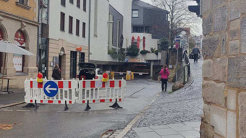 Parkhaus Mauer in Coburg ist gesperrt. Parkhaus Mauer in Coburg ist gesperrt.