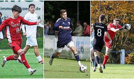 Neben dem schon verk&uuml;ndeten Florian Biemann (Mitte) verst&auml;rkt sich der FC Coburg mit Moritz &Ouml;tter (l.) aus der eigenen Jugend und Christian Schliebitz (r.) vom TSV Schammelsdorf.