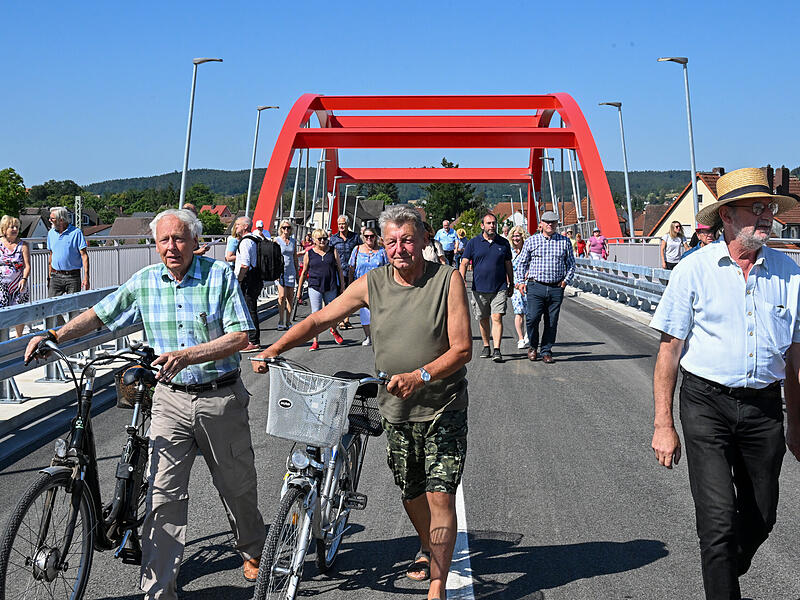 Piastenbrücke Forchheim EröffnungEröffnung Piastenbrücke