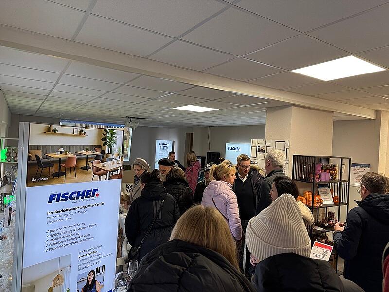 Der Pop-up-Store von M&ouml;bel Fischer in Herzogenaurach.