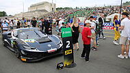 Die schönsten Impressionen von der DTM 2025 am Norisring am Sonntag. Hier der Ferrari von Jack Aitken in der Startaufstellung.