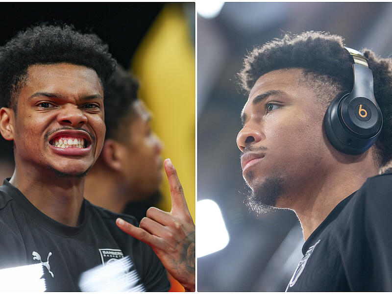 Ronaldo Segu (links) und Noah Locke waren in der vergangenen Saison die besten Bamberger Punktesammler. Mittlerweile spielt Segu in Griechenland und Locke in Frankreich.