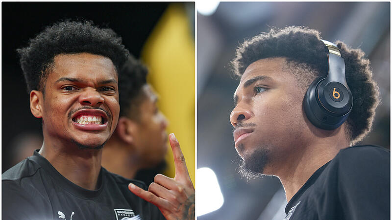 Ronaldo Segu (links) und Noah Locke waren in der vergangenen Saison die besten Bamberger Punktesammler. Mittlerweile spielt Segu in Griechenland und Locke in Frankreich.