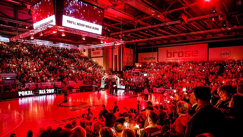 Wunderkerzen kamen bereits beim Pokalfinale 2019 gegen Alba Berlin  zum Einsatz.