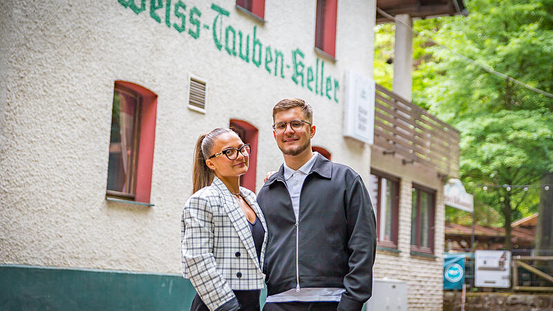 Selin und Kemal Yildirim betreiben seit diesem Annafest den Weiss-Tauben-Keller. Das Angebot am Keller soll nun auch &uuml;ber das Annafest hinaus erweitert werden.