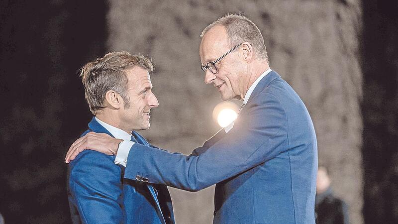 Bundeskanzler Merz (rechts) sucht betont die Nähe zu Frankreichs Präsident Macron. Doch in zentralen Fragen gibt es noch große Unstimmigkeiten. Bundeskanzler Merz (rechts) sucht betont die Nähe zu Frankreichs Präsident Macron. Doch in zentralen Fragen gibt es noch große Unstimmigkeiten.