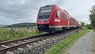 RE 57 bei Arnshausen Fahrt nach Bad Kissingen