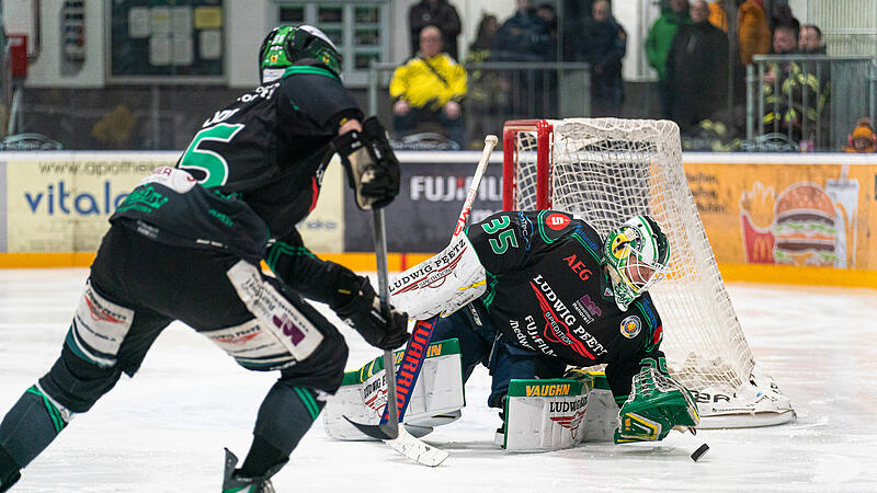 Ein abermals sicherer R&uuml;ckhalt: HEC-Goalie Luca Ganz