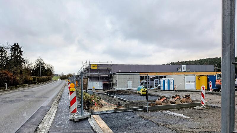 Rewe-Baustelle in Weitramsdorf
