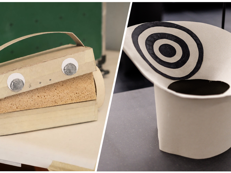 Die Spongebox und der M&uuml;llinator haben bei einem Sch&uuml;ler-Designwettbewerb gewonnen.