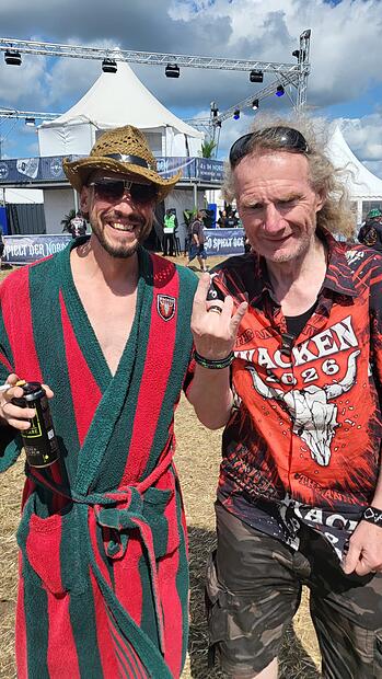 Beim ersten Wacken-Besuch: Neustadter trifft den Chef