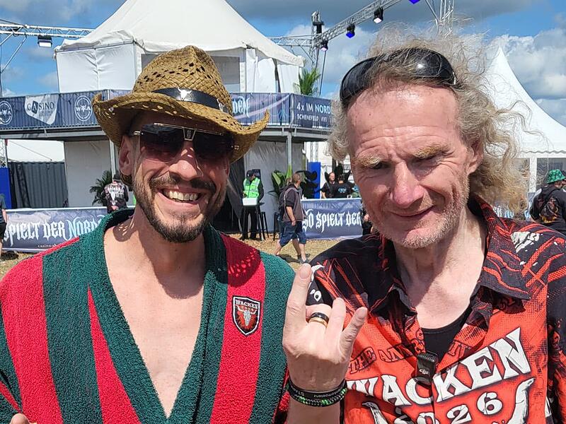 Beim ersten Wacken-Besuch: Neustadter trifft den Chef