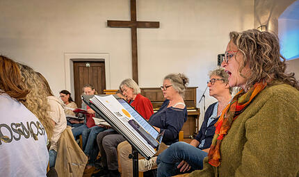 Chor-Event mit John Rutter: 1500 Stimmen - ein paar davon aus Coburg Chor-Event mit John Rutter: 1500 Stimmen - ein paar davon aus Coburg