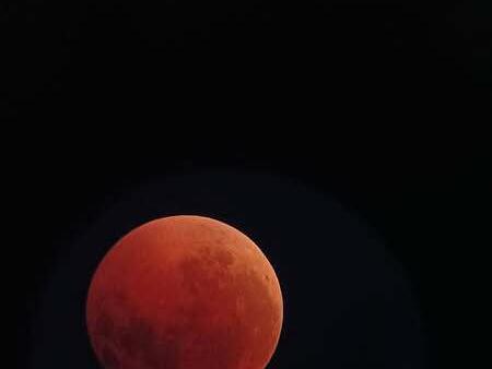 In der Sternwarte in Hof ist dieses Foto entstanden.Blutmond über Forchheim