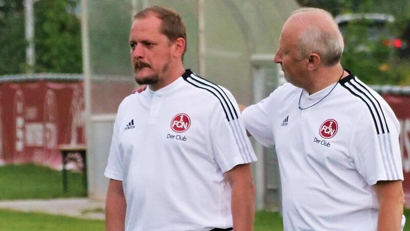Teambetreuer Matthias Schramm (rechts) mit U16-Co-Trainer Stefan Ell.