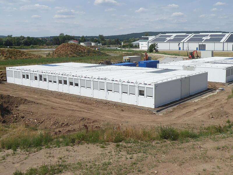 Die Wohncontaineranlage in Zapfendorf