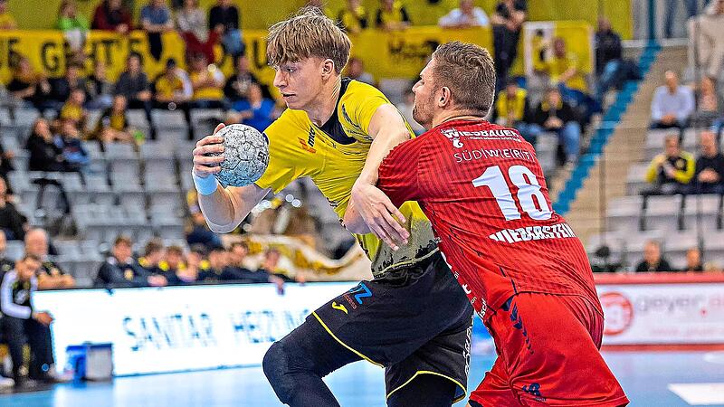 Marks Lilienfelds kam beim HSC Coburg in der abgelaufenen Saison immer wieder zum Einsatz. F&uuml;r junge Spieler wie ihn gab es jetzt eine Ausbildungspr&auml;mie.Uwe Gick