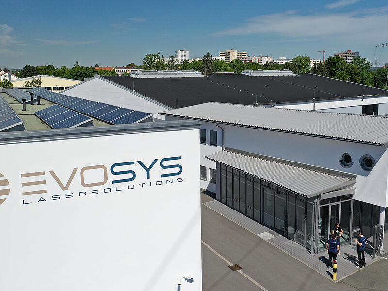 Der Standort von Evosys liegt an der Felix-Klein-Straße in Erlangen. Der Standort von Evosys liegt an der Felix-Klein-Straße in Erlangen.