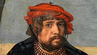 Ein Ausschnitt eines Selbstbildnisses von Lucas Cranach d. Ä.