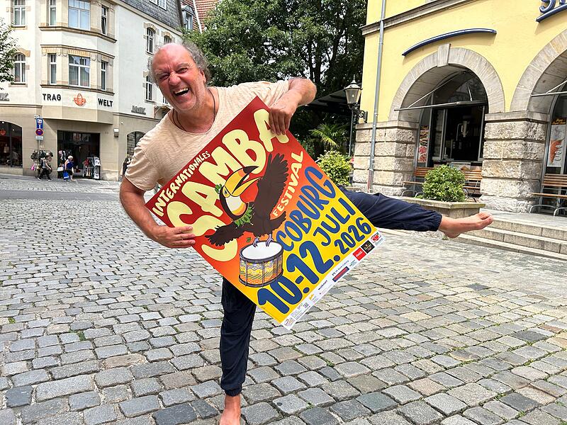 Samba-Veranstalter Rolf Beyersdorf Bei Veranstalter Rolf Beyersdorf steigt die Vorfreude: Von Freitag, 10. Juli, bis Sonntag, 12. Juli, findet in Coburg wieder das Internationale Samba-Festival statt.