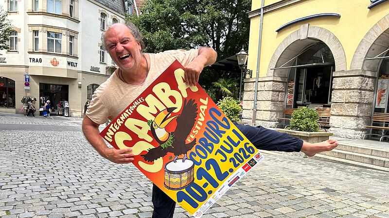 Samba-Veranstalter Rolf Beyersdorf Bei Veranstalter Rolf Beyersdorf steigt die Vorfreude: Von Freitag, 10. Juli, bis Sonntag, 12. Juli, findet in Coburg wieder das Internationale Samba-Festival statt.